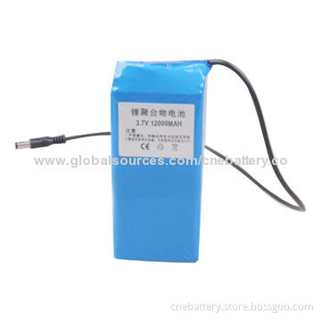Rechargeable Battery Pack with 3.7V Voltage and 12,000mAh Capacity for Solar System, Solar Lamps